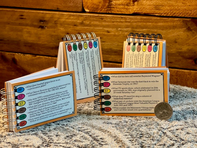 Trivial Pursuit Sports Edition memo stack
