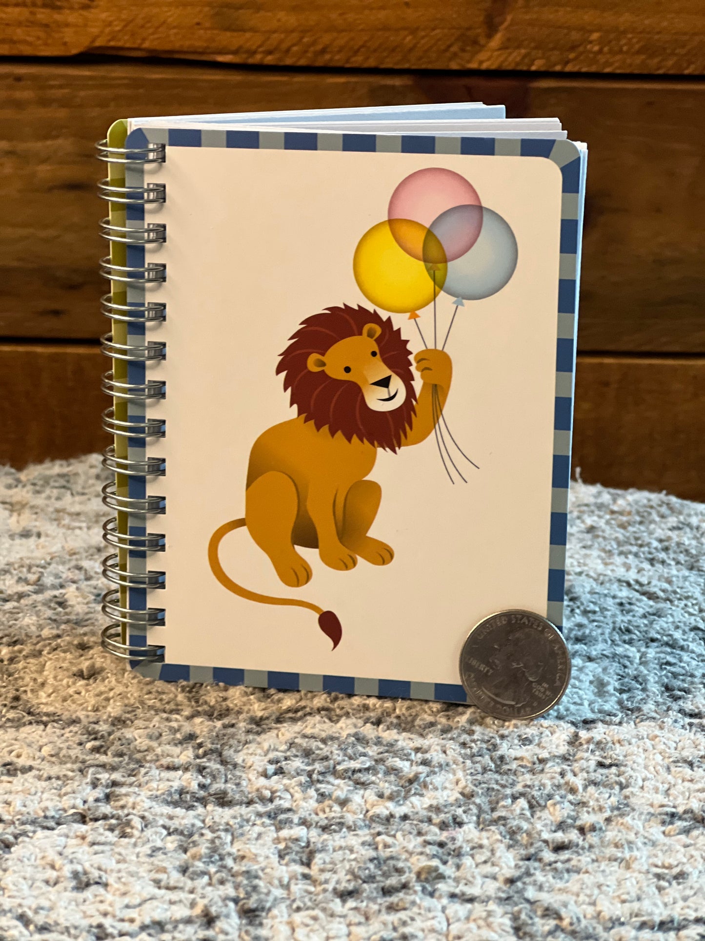 Lion and Balloons large memo
